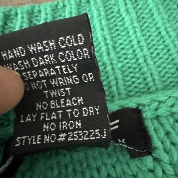 Poof New York Green‎ Knit Sweater Size Medium Style #253225J - Picture 4 of 8